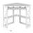 Lambrecht Corner Desk With Outlets & USB Ports, Triangle Computer Desk With Charging Station, Storage Shelf, Space Saving Writing Desk For Small Space-921511288