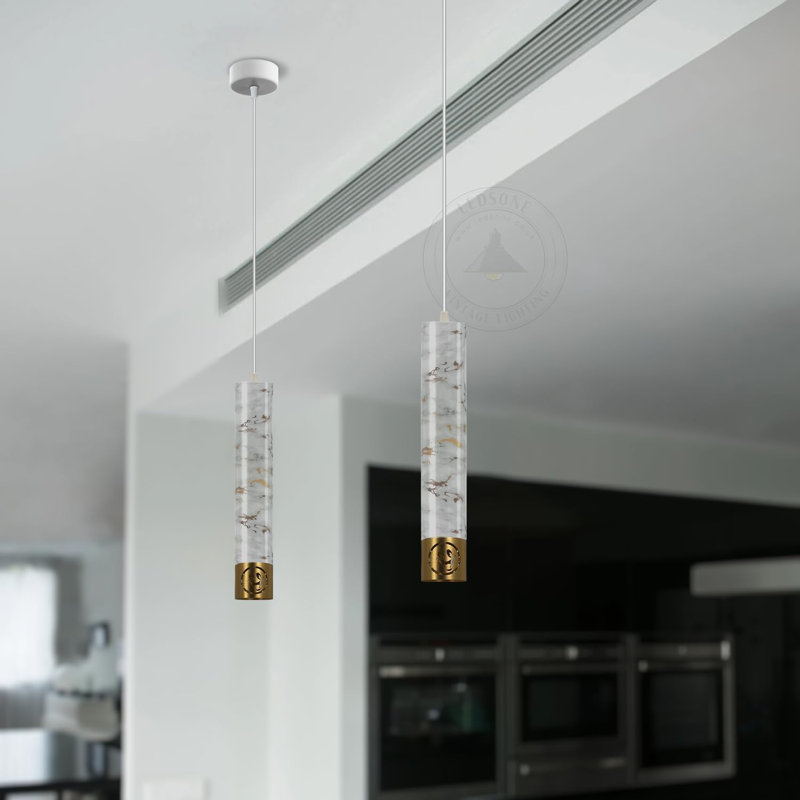 1 - Light Single Pendant, White