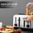 Buydeem 4 Slice Long Slot Crumb Retro Toaster-63638985