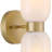 Viviana Eugenie 2-Light Steel Dimmable Armed Sconce-112934350-112934384