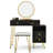 Vanity Table Stool Set with Mirror-181699169