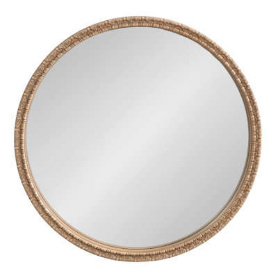 Round Ornate Bathroom Mirror