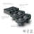 Tovolo Elements Whiskey Ice Mold Set, 6 Jumbo Cubes and 4 Spheres BPA-Free, Charcoal