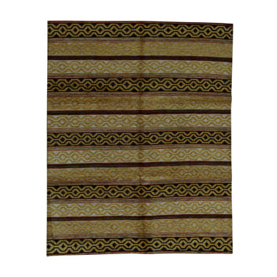 Gabbeh Wool Striped Area Rug