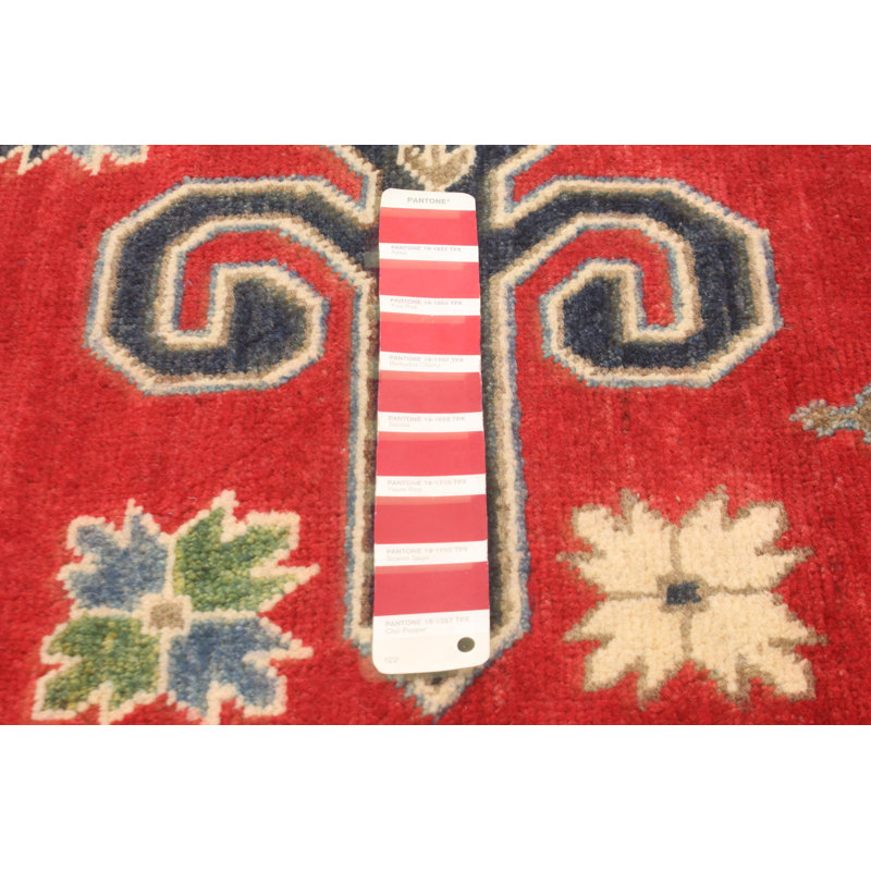 Tapis unique en laine noué à la main 6 pi 9 po x 9 pi 11 po nouvel âge Offir