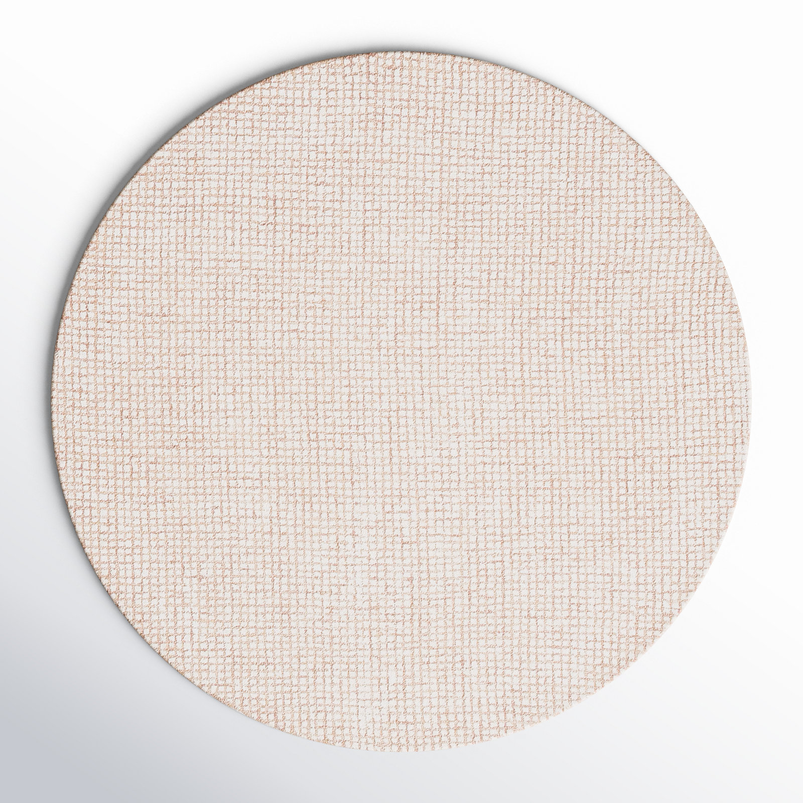 Rowe Ivory Beige Hand-Tufted Rug, Round 6'
