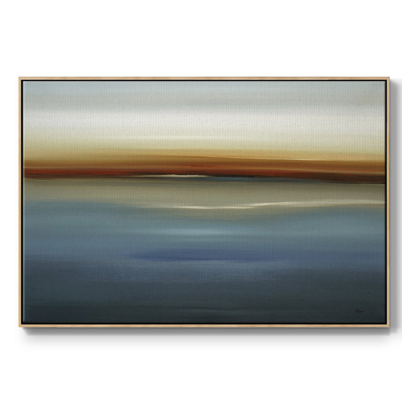 "Beside The Blue II", reproduction d'art sur toile, H 17 po x l 25 po x P 2 po, Naturel