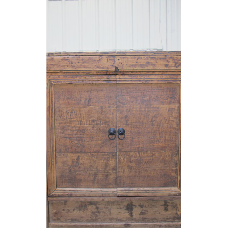 Aged Poplar 3 Door Cabinet