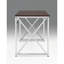 Bureau en MDF Madison / chrome Madison