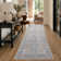 Vintage Floral Washable Non Slip Beige Indoor Area Rugs for Living Room Bedroom, Boho Forest Carpet Rug for Entryway