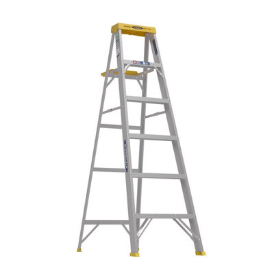 Ashaway 6 ft Aluminum Step Ladder with 225 lb. Load Capacity