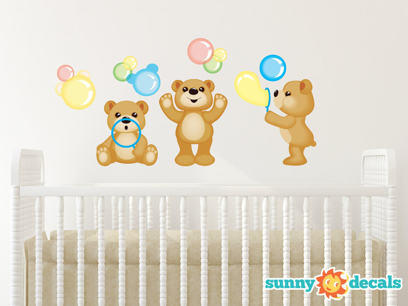 Adhésif décoratif ours en peluche