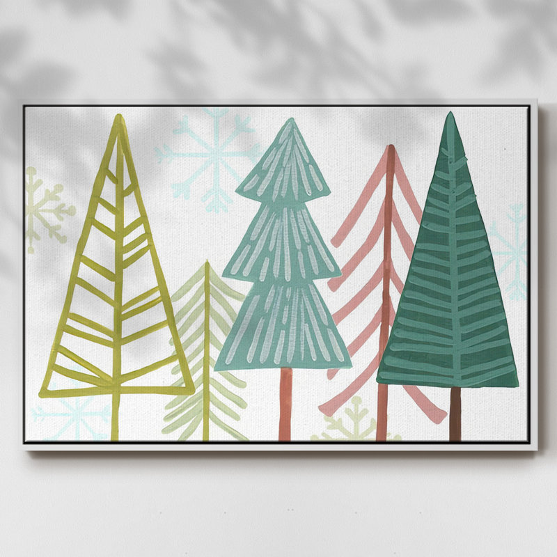 Modern Modern Collection A, reproduction d'art sur toile, H 27 po x l 41 po x P 1,5 po, Cadre blanc