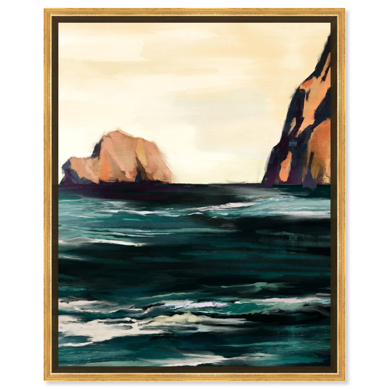 Art mural Rockside View, Cadre argenté, H 31 po x l 25 po