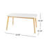 Ensemble de table de salle à manger 5 pièces avec une table à structure en bois massif et 4 chaises rembourrées en bois massif pour la salle à manger