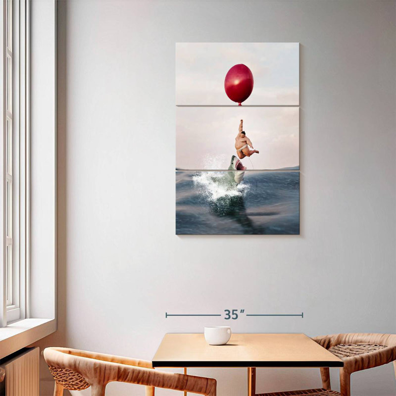 Sireci Sumo Shark Escape, 57" H x 36" W