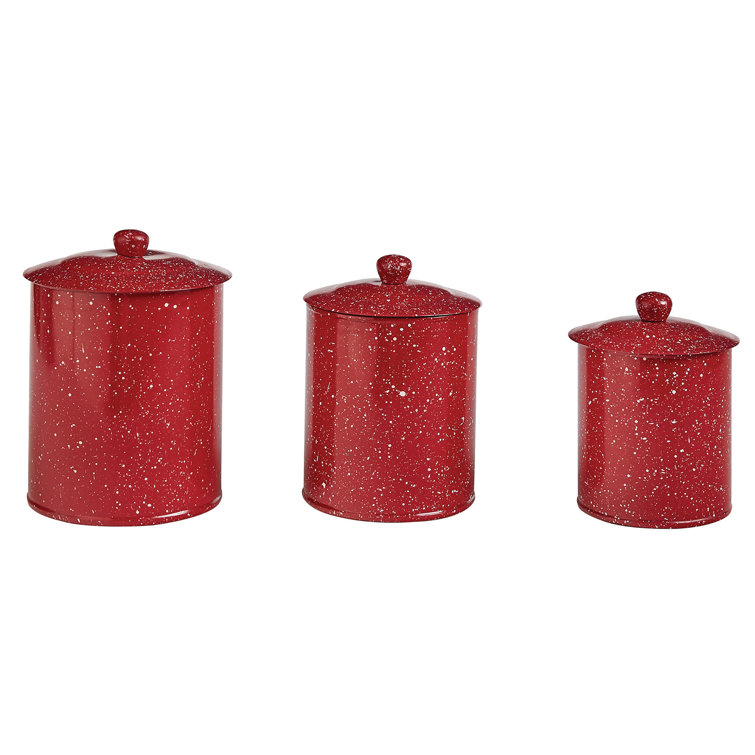 Blown Glass Canisters Collection - Red Glass Kitchen Canister - GKC014