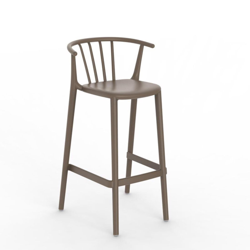 Tabouret de bar 25,79 po Woody, 4, Chocolat, 29.72"