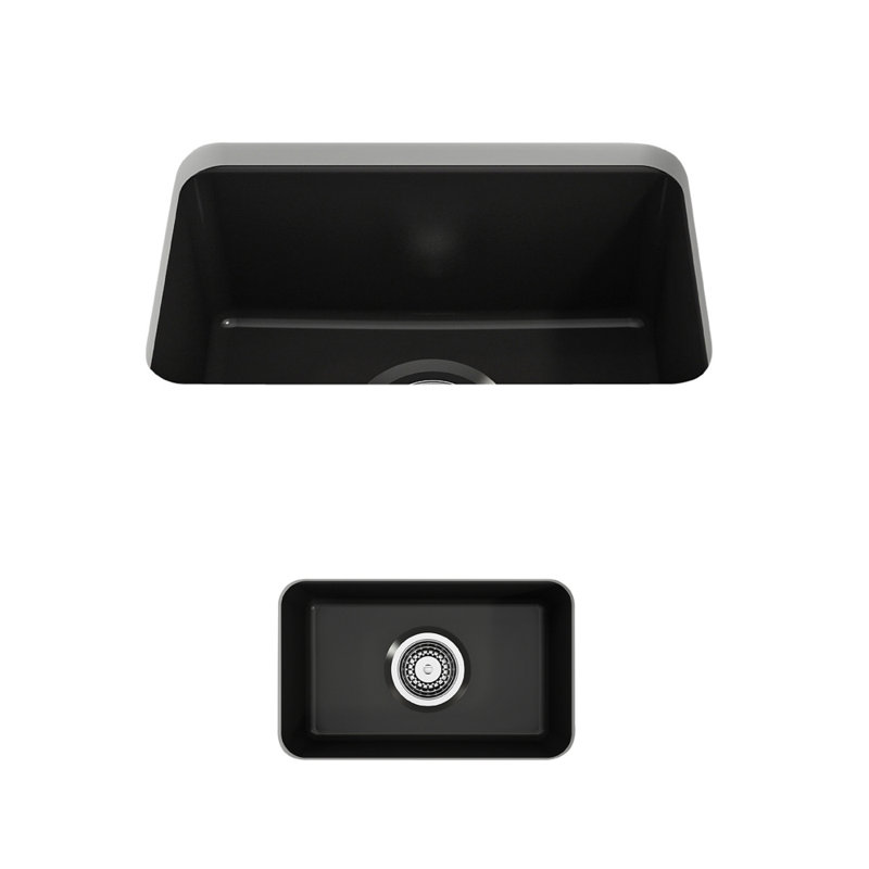 12'' L Kitchen Sink, Matte Black