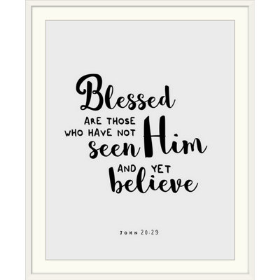 «John 20:29 - Scripture Art», art textuel