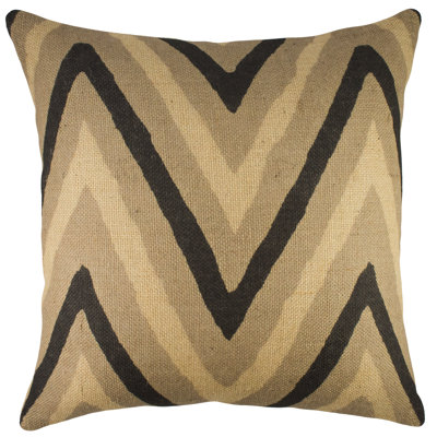 Chevron Jute / Sisal Throw Pillow