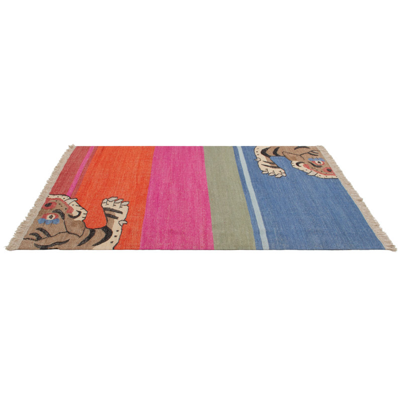 Raiden Ikat Hand Woven Area Rug, Rectangle 140 x 200cm