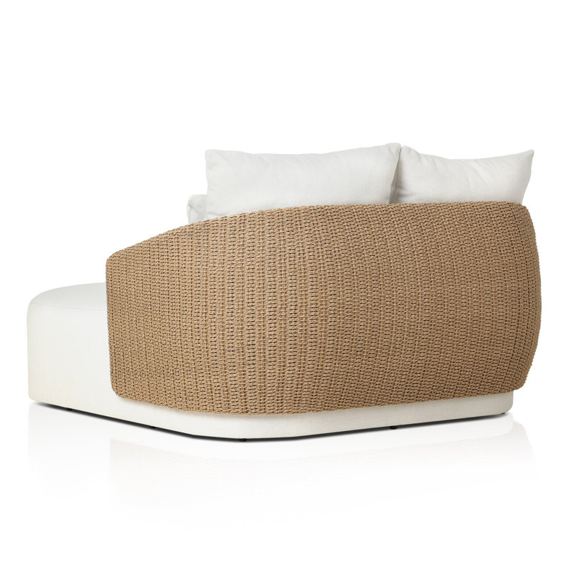 Maven Outdoor Chaise Lounge, Natural, Alessi Linen