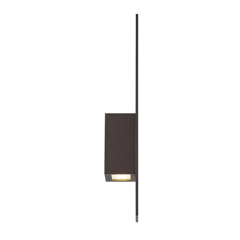 Bergman LED Wall Light, Bronze, 14" H x 3.25" W x 5" D