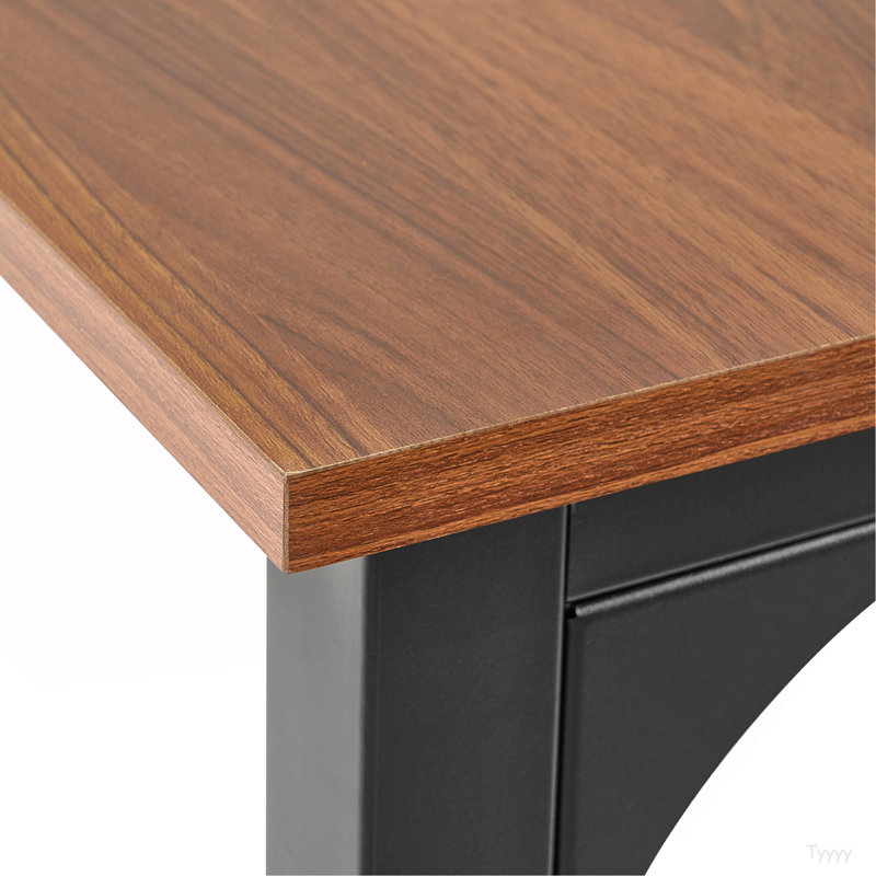 Table de salle à manger rectangulaire en bois 71 pouces pour 6 à 8 personnes (table seulement)