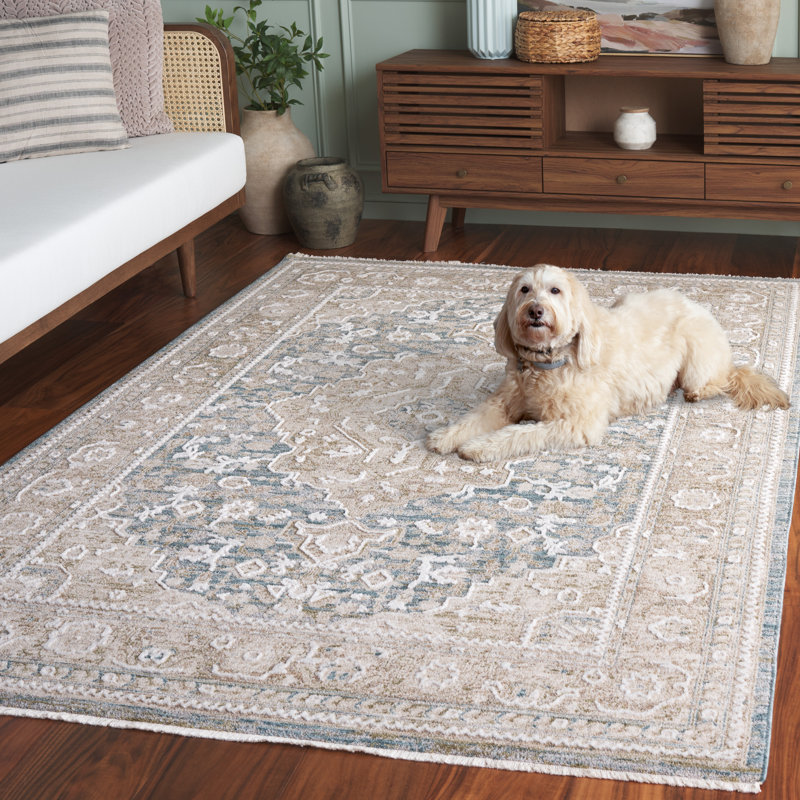 Finley Performance Oriental Indoor Rug, Rectangle 5'3" x 7'6"