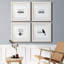 Had Me at Meow - Ensemble de 4 pièces d'art textuel sur toile-431127121-431127122