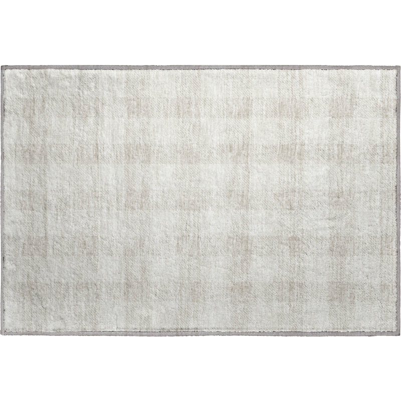 Premium Machine Washable Prisco Ivory Rug, Rectangle 1'8" x 2'6"