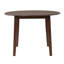 Table de salle à manger extensible ronde pour 2 à 4 personnes, table de salle à manger pliante en bois avec taille réglable, conception peu encombrante pour les petits appartements et les salles à manger - Brun-2078147466