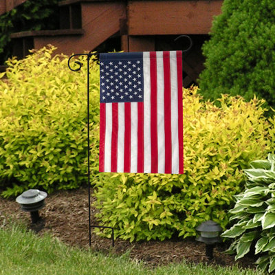 Drapeau de jardin américain brodé