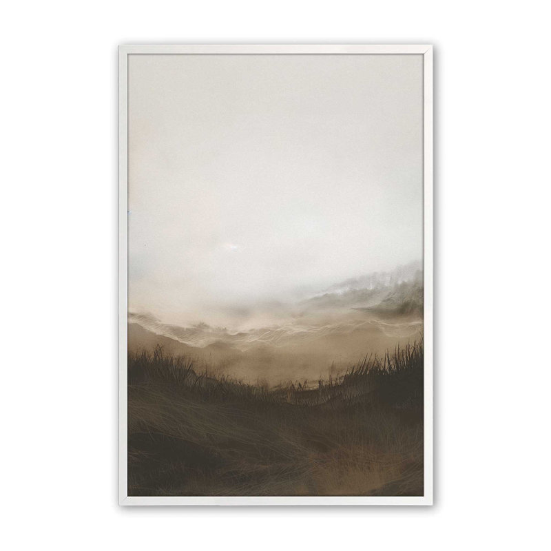 Fogiant Meadows I, Cadre simple blanc opaque, H 17 po x l 13 po