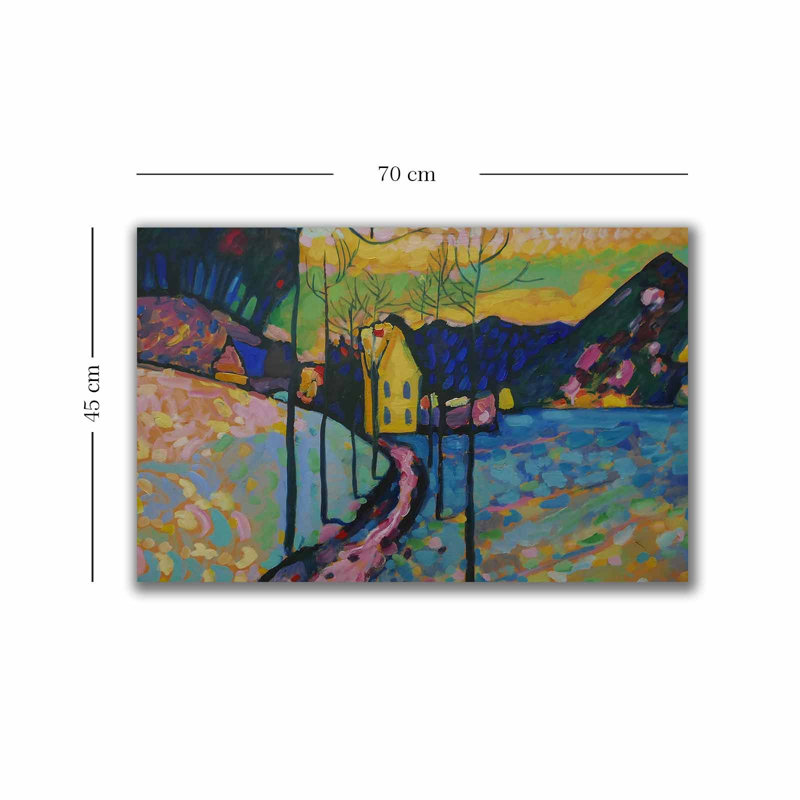 Vasili Kandinsky - peinture sur toile tendue