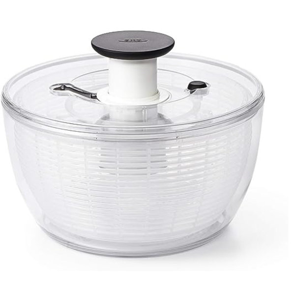 Cuisinart Large Spin Stop Salad Spinner- Wash, Spin & Dry Salad Greens,  Fruits & Vegetables, 5qt, CTG-00-SAS1