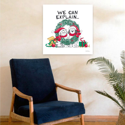 We Can Explain 1 Piece Wrapped Canvas Wall Art