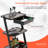 3 Tier Salon Trolley Cart With Storage Tray, Esthetician Beauty Rolling Cart, Spa Beauty Machine Trolley Stand For Beauty Instrument Storage
