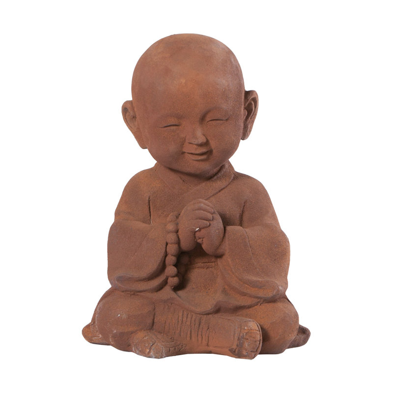 Statue de jardin bouddha priant Lockway