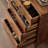 All solid wood black walnut retro locker