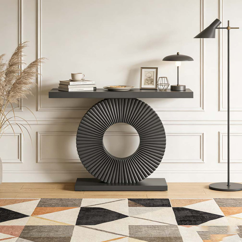 Console en bois, Noir