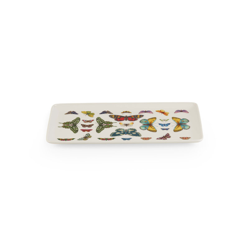 Portmeirion Botanic Garden Harmony Rectangular Tray 13", White