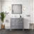 Jacques 36 in. W x 22 in. D Left Offset Bath Vanity and Carrara Marble Top-40408798