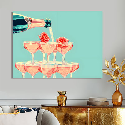 Champagne champagne bulles - Art mural champagne