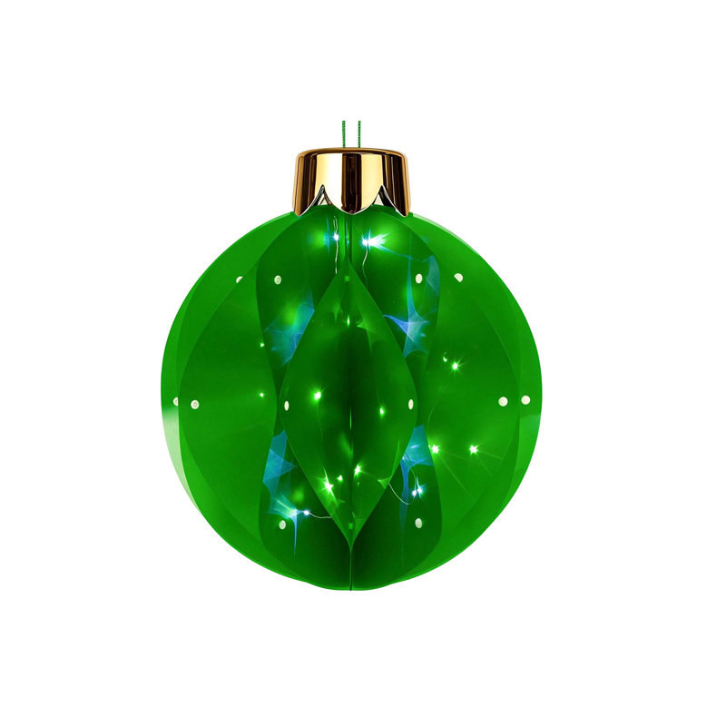 Luminaire suspendu de Noël pour l'extérieur, Green