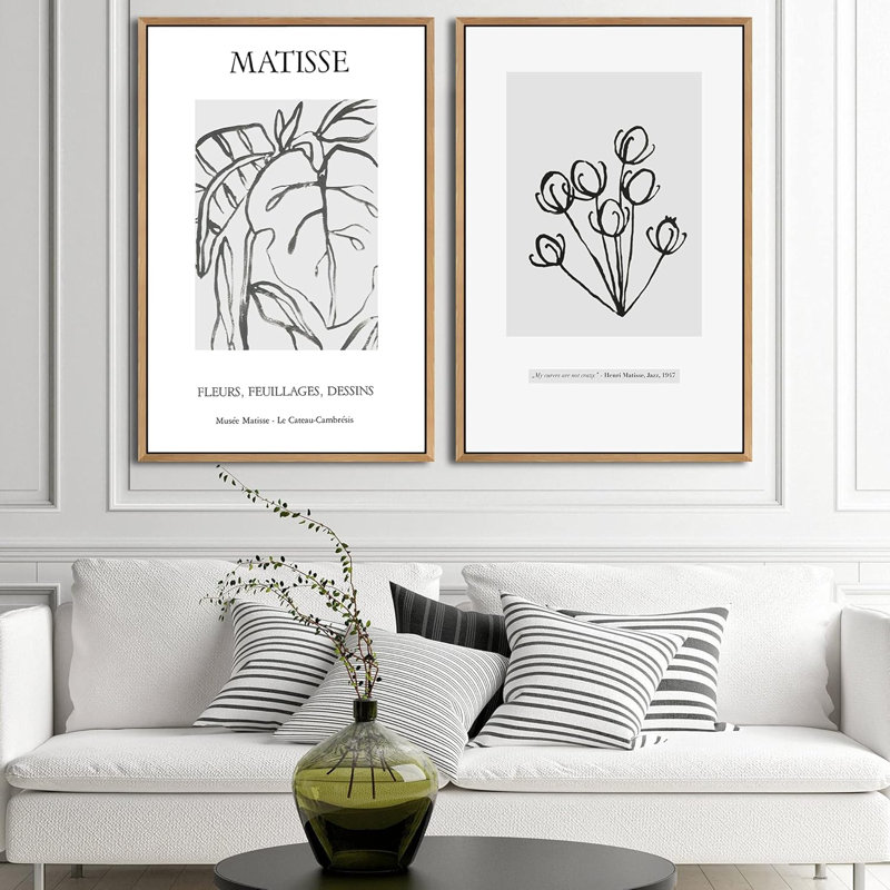 Dessin de feuilles dans la nature et de tulipes, ensemble de formes abstraites, illustrations contemporaines