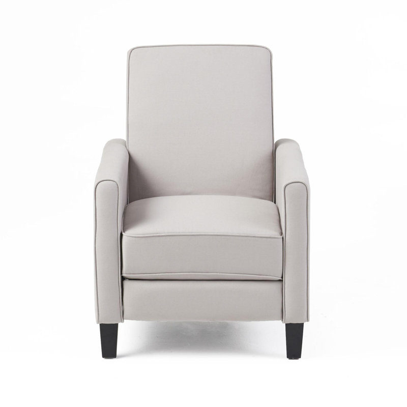 Push Back Manual Recliner Chair, Gray