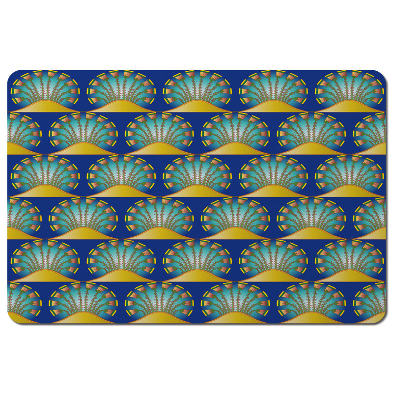 Garabed Wood, Polyester Geometric Rectangle Placemat