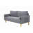Modern Loveseat Sofa, Mid-Century Upholstered Small Couch-1992279725
